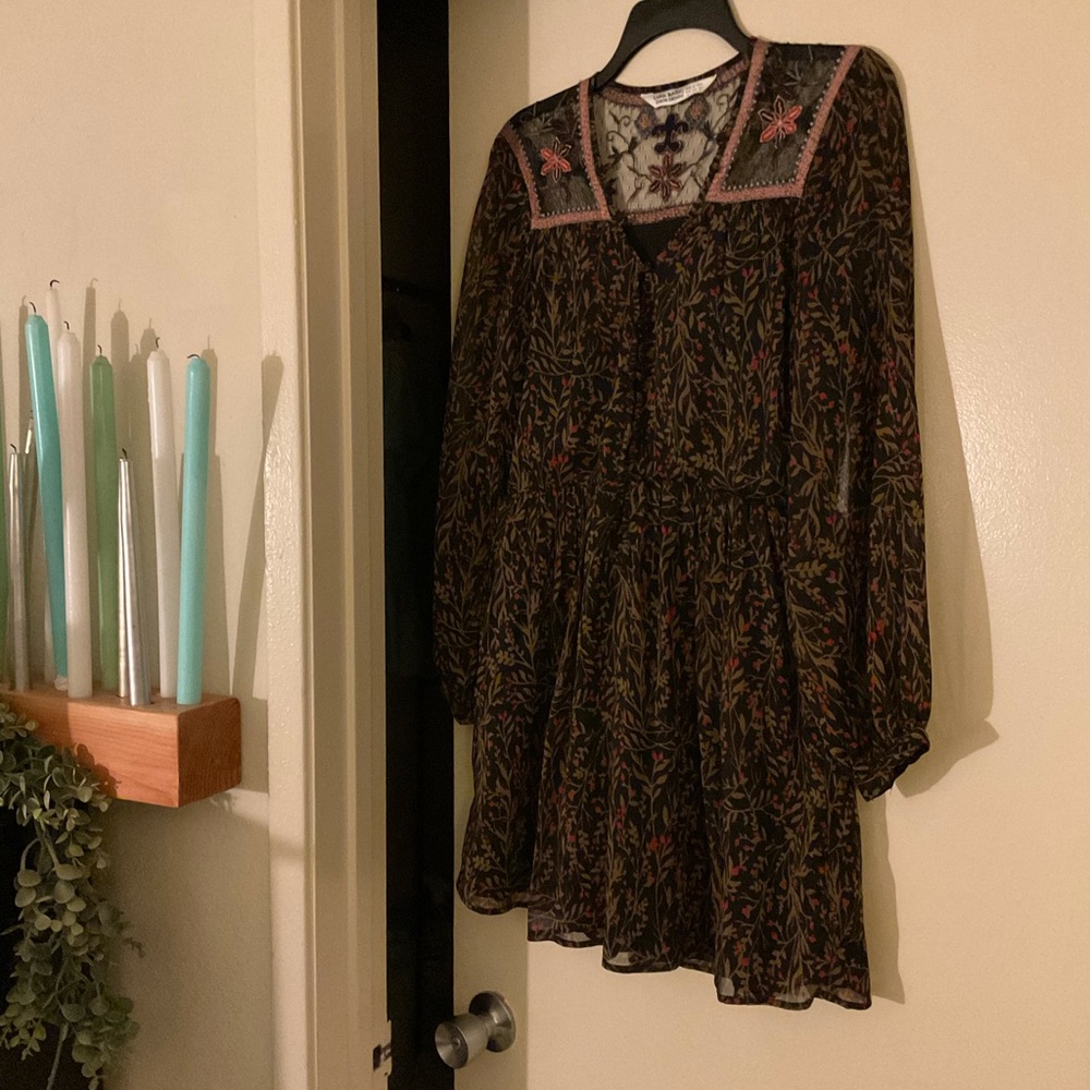 Small Zara embroidered babydoll dress